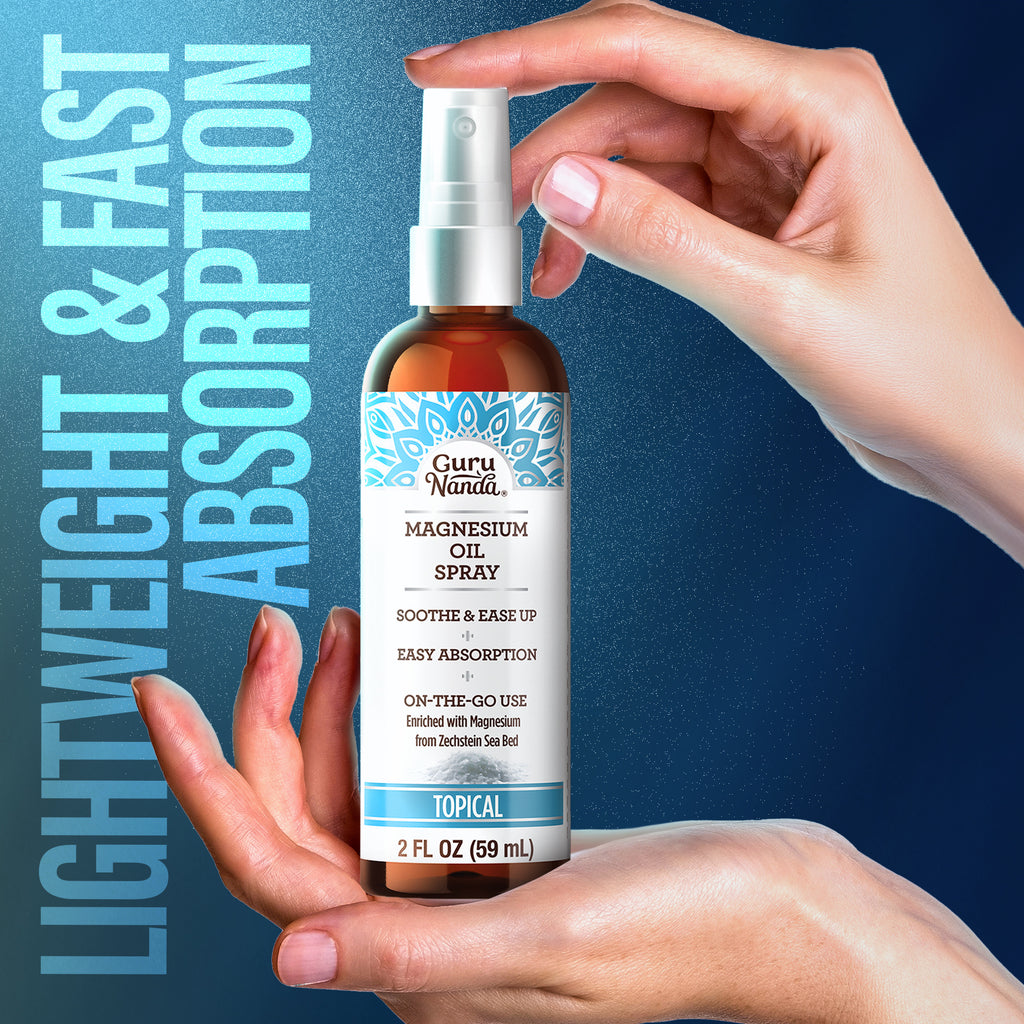 Magnesium Oil Spray for Muscle Relief and Pain Soothing - Fast Absorbing - 2 oz