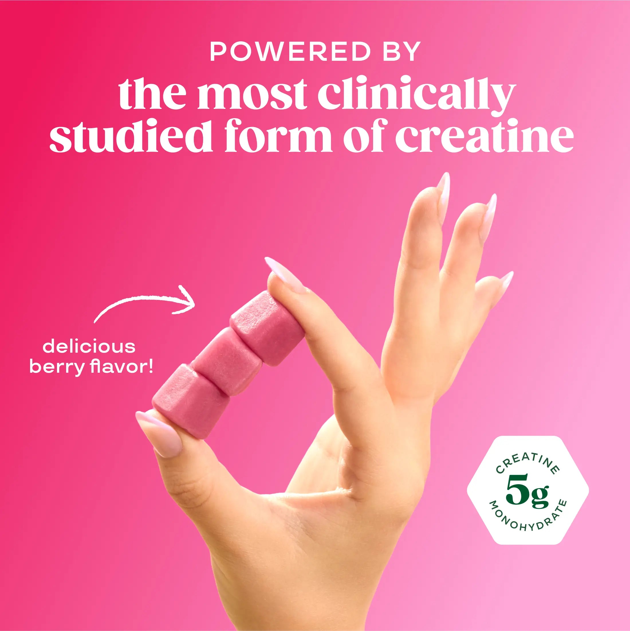 Bloom Nutrition Creatine Gummies - Energy, Cognitive Health & Post-Workout Muscle Recovery Promotes & Muscle Improves - Creatine for Women